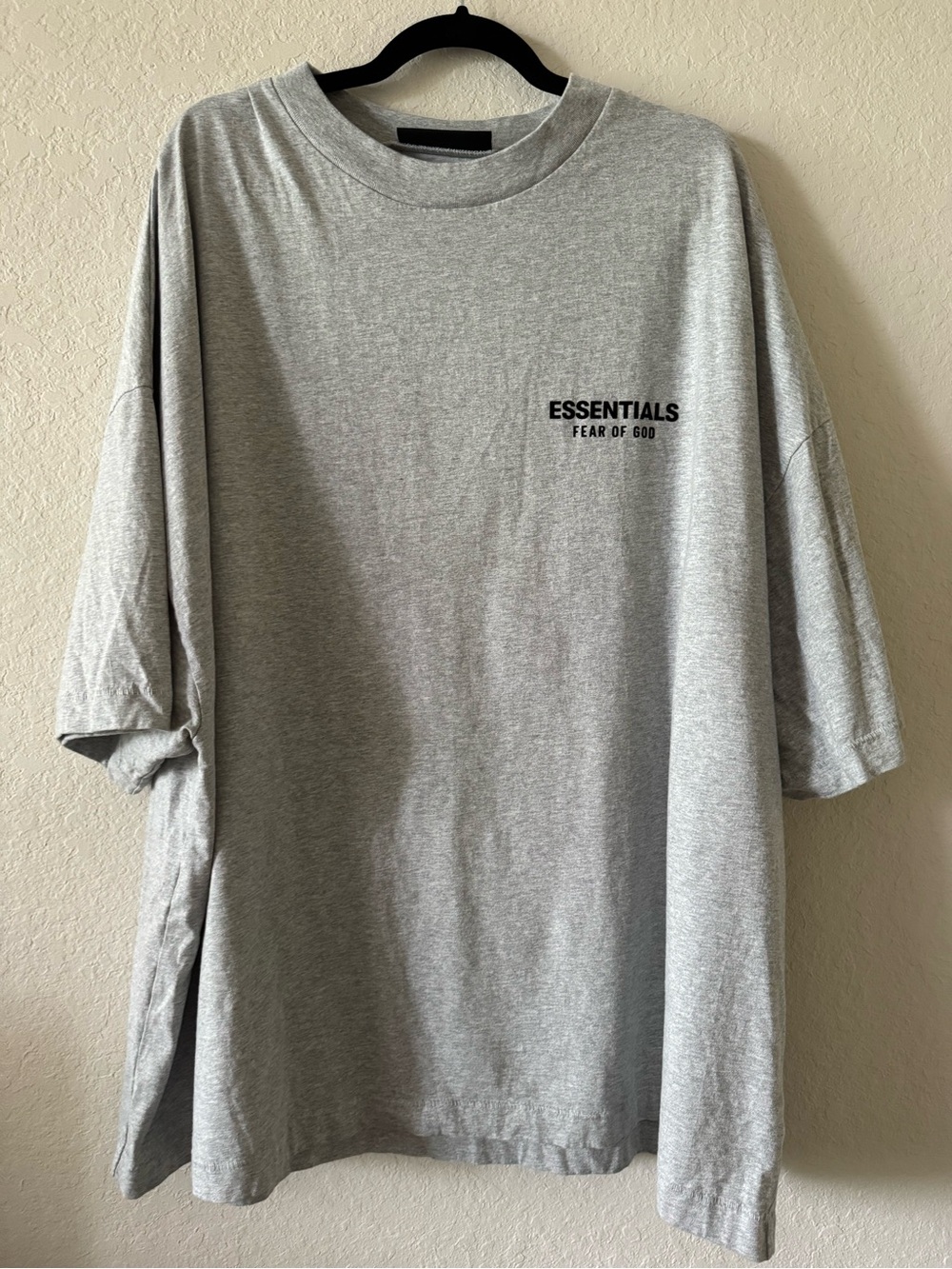 Essentials Fear of God XXL Tee in Heather Gray